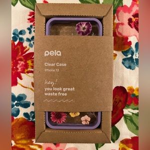Pela Clear Springtime iPhone 13 Case With Lavender Ridge
